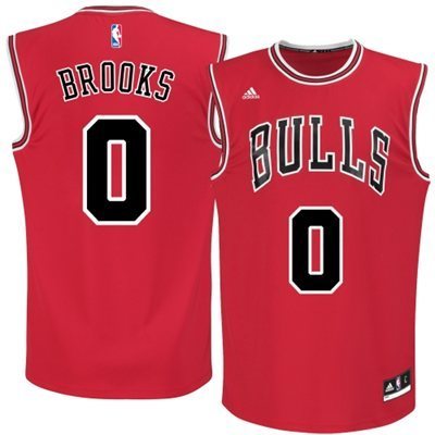 #0 Brooks Chicago Bulls jersey red (Heat applied)